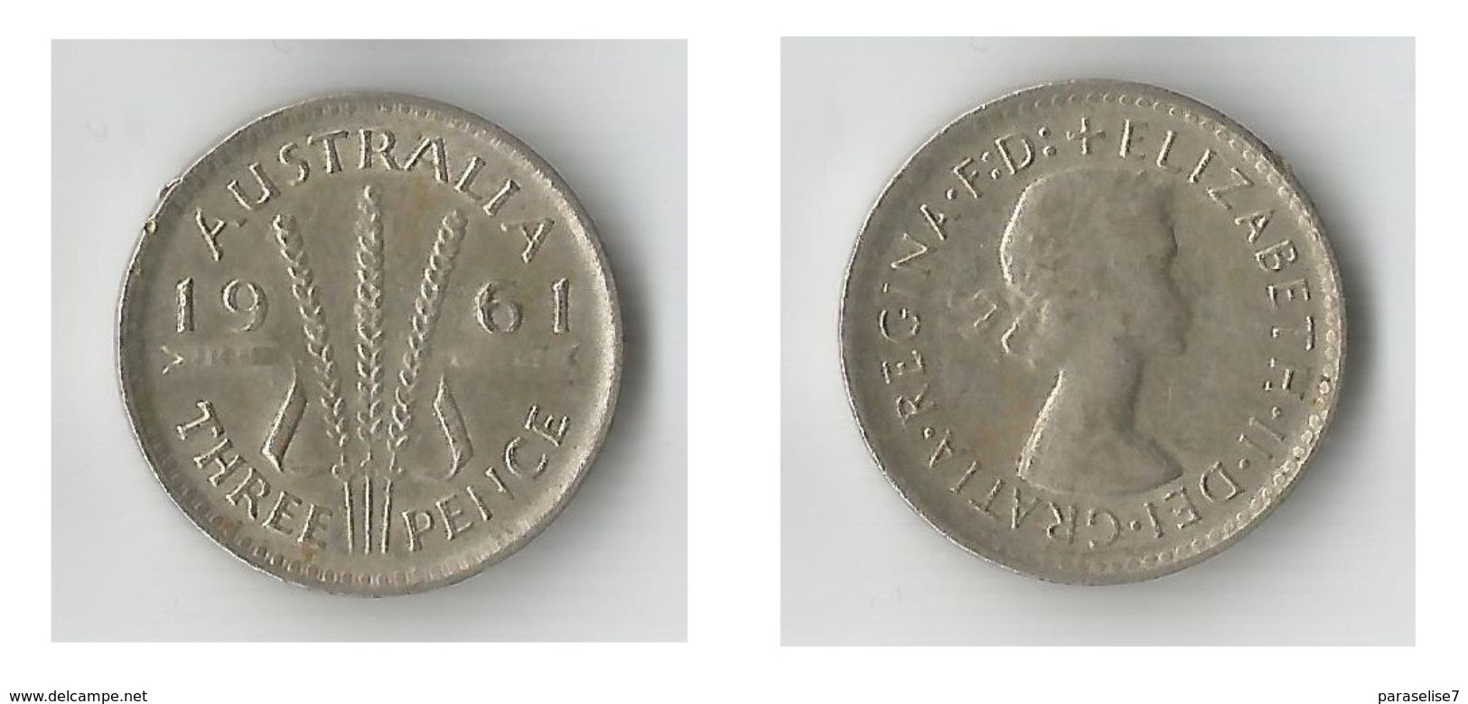 AUSTRALIE  3 PENCE 1961  ARGENT - Threepence