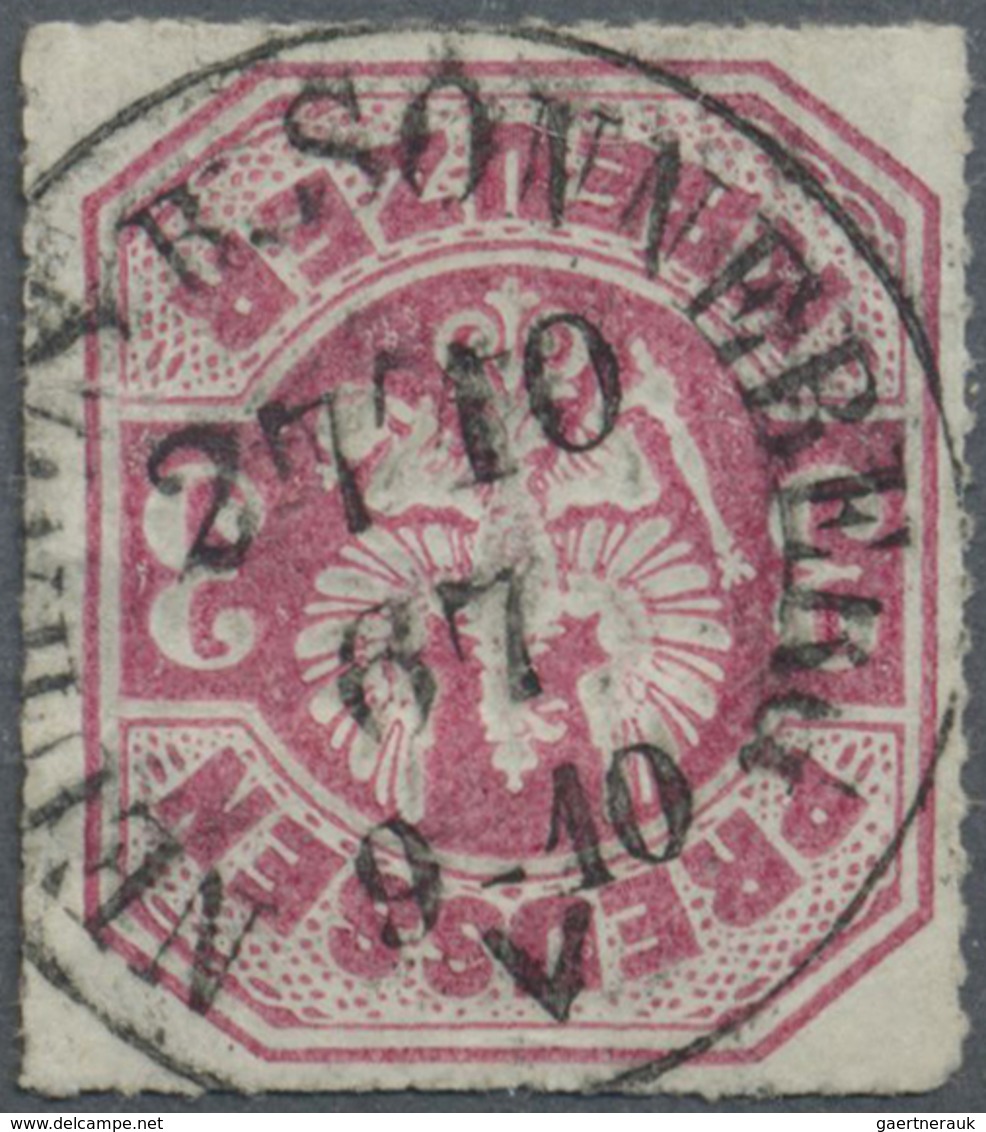 O Thurn & Taxis - Nachverwendete Stempel: "NEUHAUS B. SONNEBERG 27/10 67" FRÜHESTER BEKANNTER STEMPEL - Autres & Non Classés