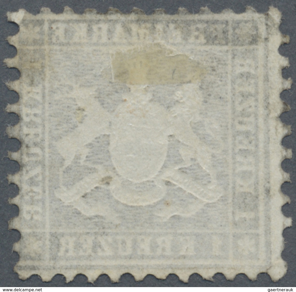 (*) Württemberg - Marken Und Briefe: 1862, Wappenausgabe 1 Kr. Schwarzbraun, Weit Gezähnt K10, Ungebrauc - Autres & Non Classés