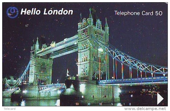 Télécarte Japon ANGLETERRE (288) GREAT BRITAIN Related * ENGLAND Phonecard Japan * LONDON * TOWER BRIDGE - Paysages