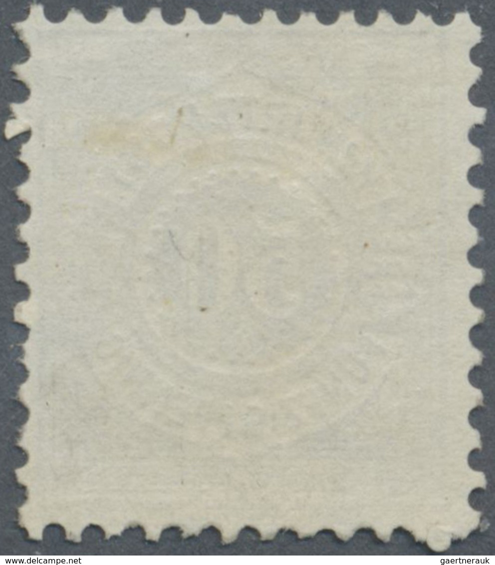 (*) Württemberg - Marken Und Briefe: 1875, 50 Pf. Gelbgrau, Ungebraucht Ohne Gummi, Farbfrische Marke Mi - Autres & Non Classés