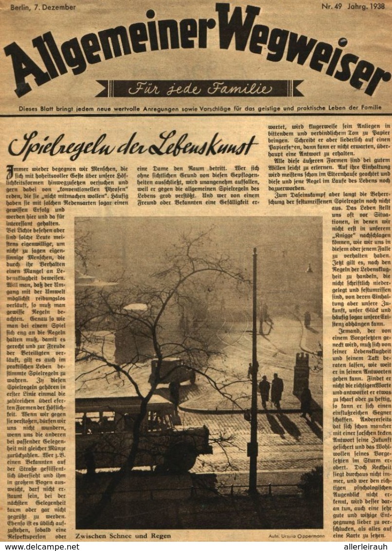 Spielregeln Der Lebenskunst / Artikel,entnommen Aus Zeitschrift / 1938 - Pacchi