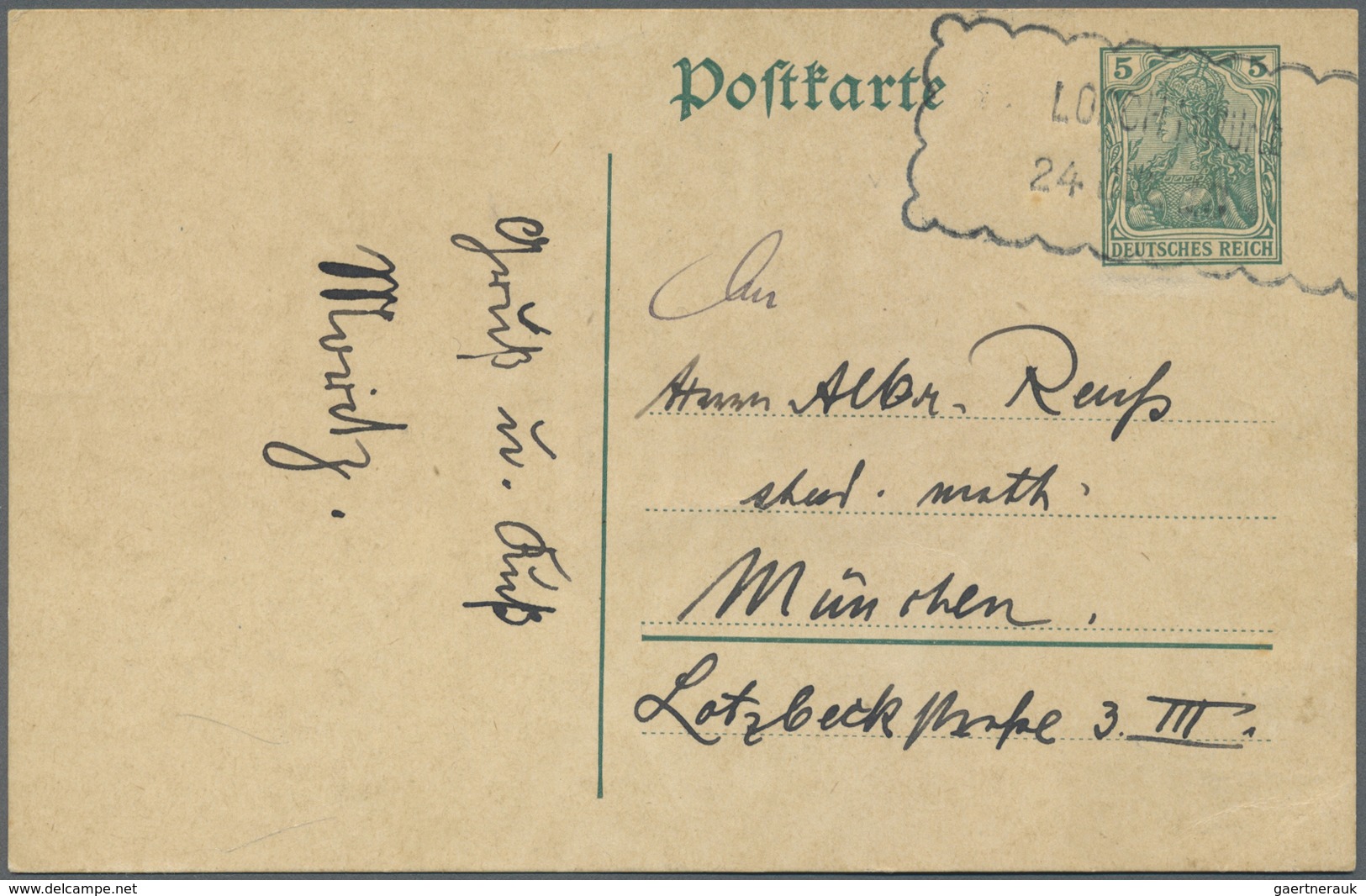 GA/ Württemberg - Wanderstempel: 1895/1913, Wanderstempel LORCH Form II, III, IV In Verschiedenen Ausfüh - Sonstige & Ohne Zuordnung