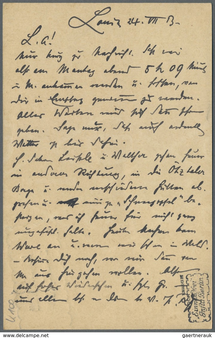 GA/ Württemberg - Wanderstempel: 1895/1913, Wanderstempel LORCH Form II, III, IV In Verschiedenen Ausfüh - Altri & Non Classificati