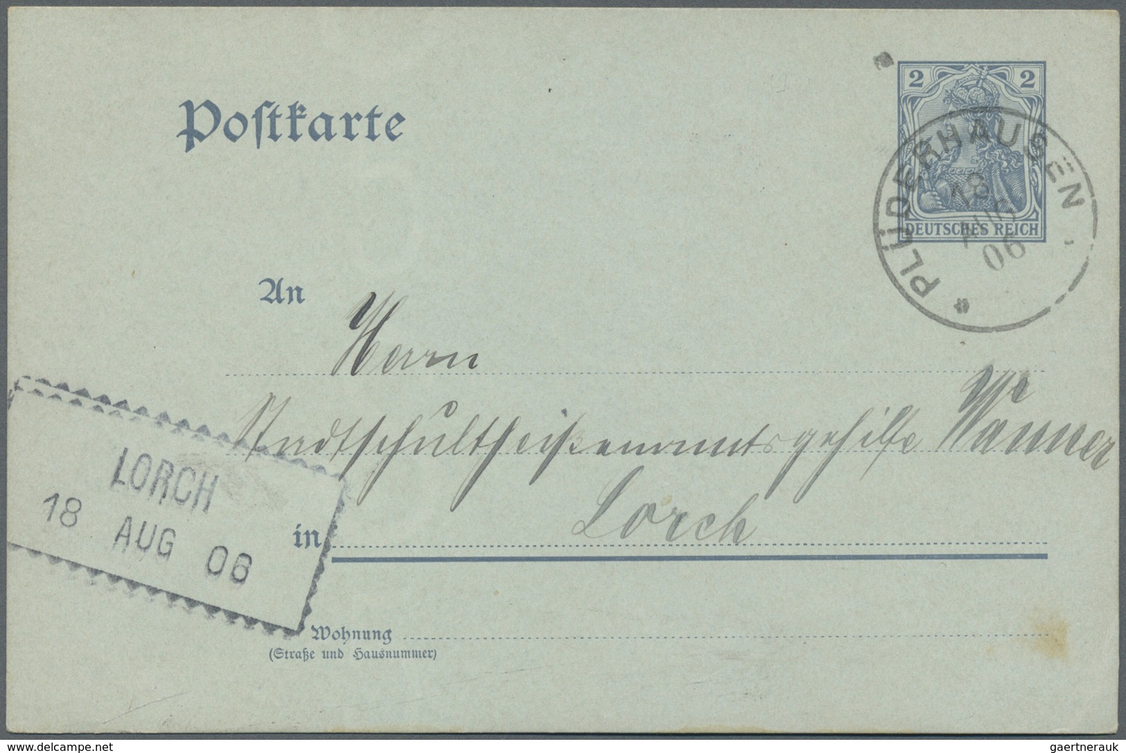 GA/ Württemberg - Wanderstempel: 1895/1913, Wanderstempel LORCH Form II, III, IV In Verschiedenen Ausfüh - Sonstige & Ohne Zuordnung