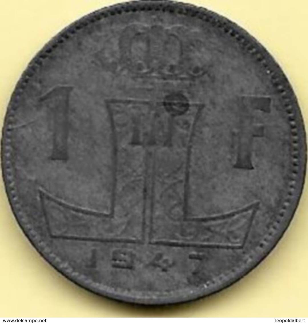 1 Francs Zinc 1947 FL/FR RARE Voir La Qualité++++++++++ - 1 Franc