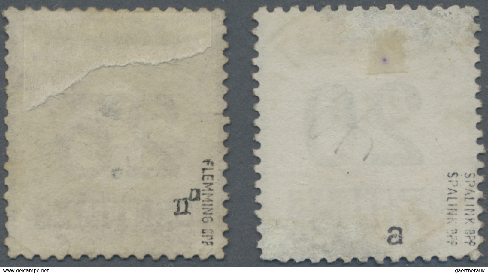 O Elsass-Lothringen - Marken Und Briefe: 1870, 20 Cent Graublau Und 25 Cent Dkl'ockerbraun, Spitzen Na - Sonstige & Ohne Zuordnung