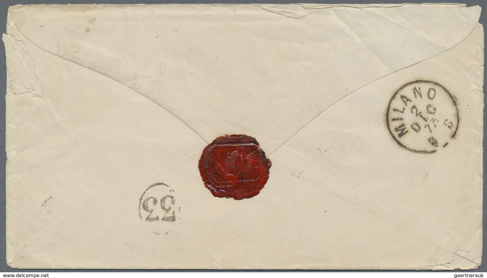 Br Deutsches Reich - Brustschild: 1872, Kleiner Schild 7 Kr. + 2 Kr. Orange Auf Brief Mit K2 "ALTBREISA - Nuovi