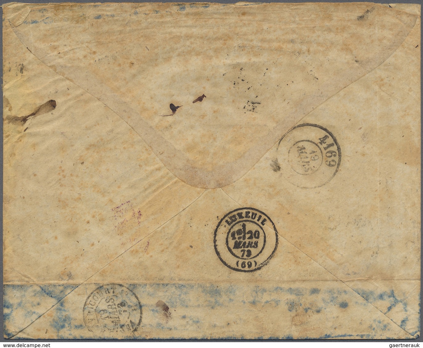 Br Deutsches Reich - Brustschild: 1873. Eingeschriebener Brief Der Firma "Zickenheimer, Mainz, Fabrik D - Unused Stamps