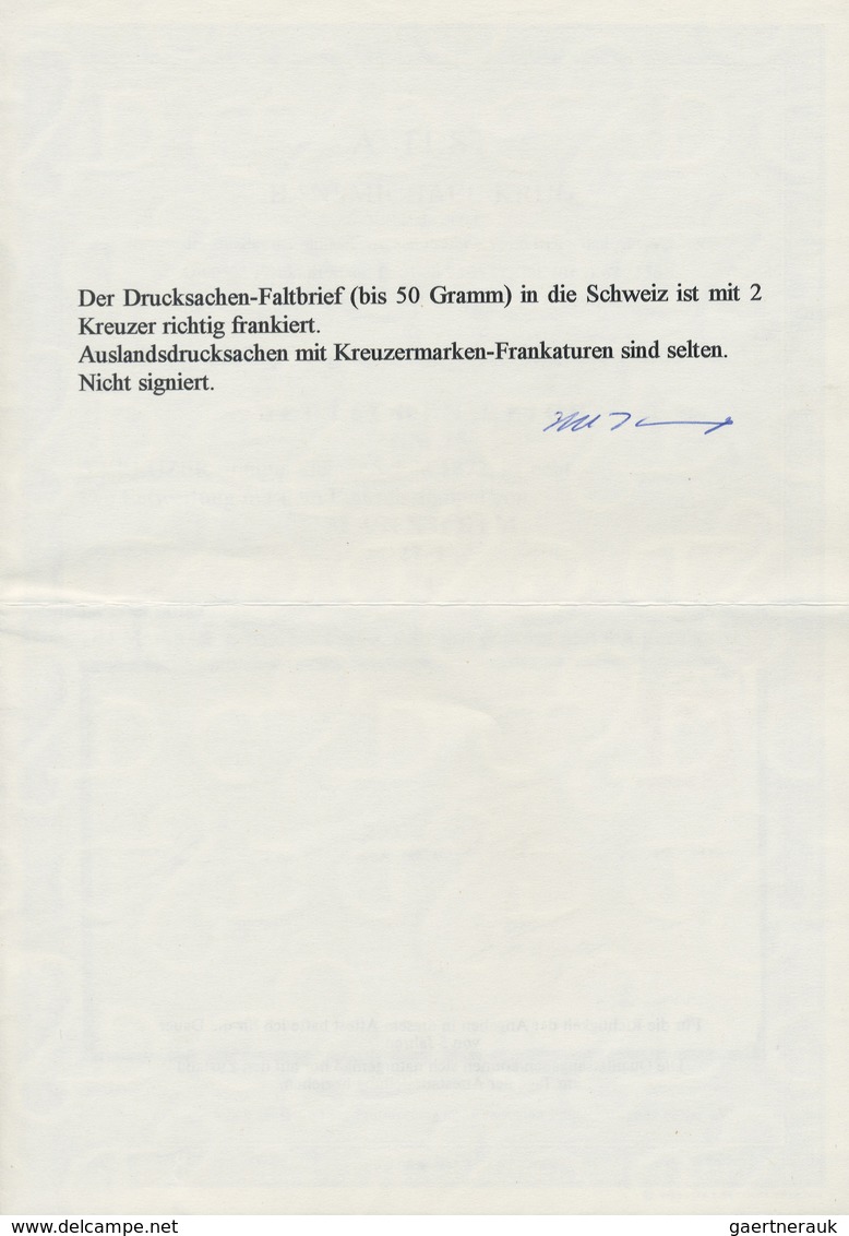 Br Deutsches Reich - Brustschild: 1872: 2 Kr. Orange, Auf Weißer Auslandsdrucksache (voller Inhalt) In - Neufs