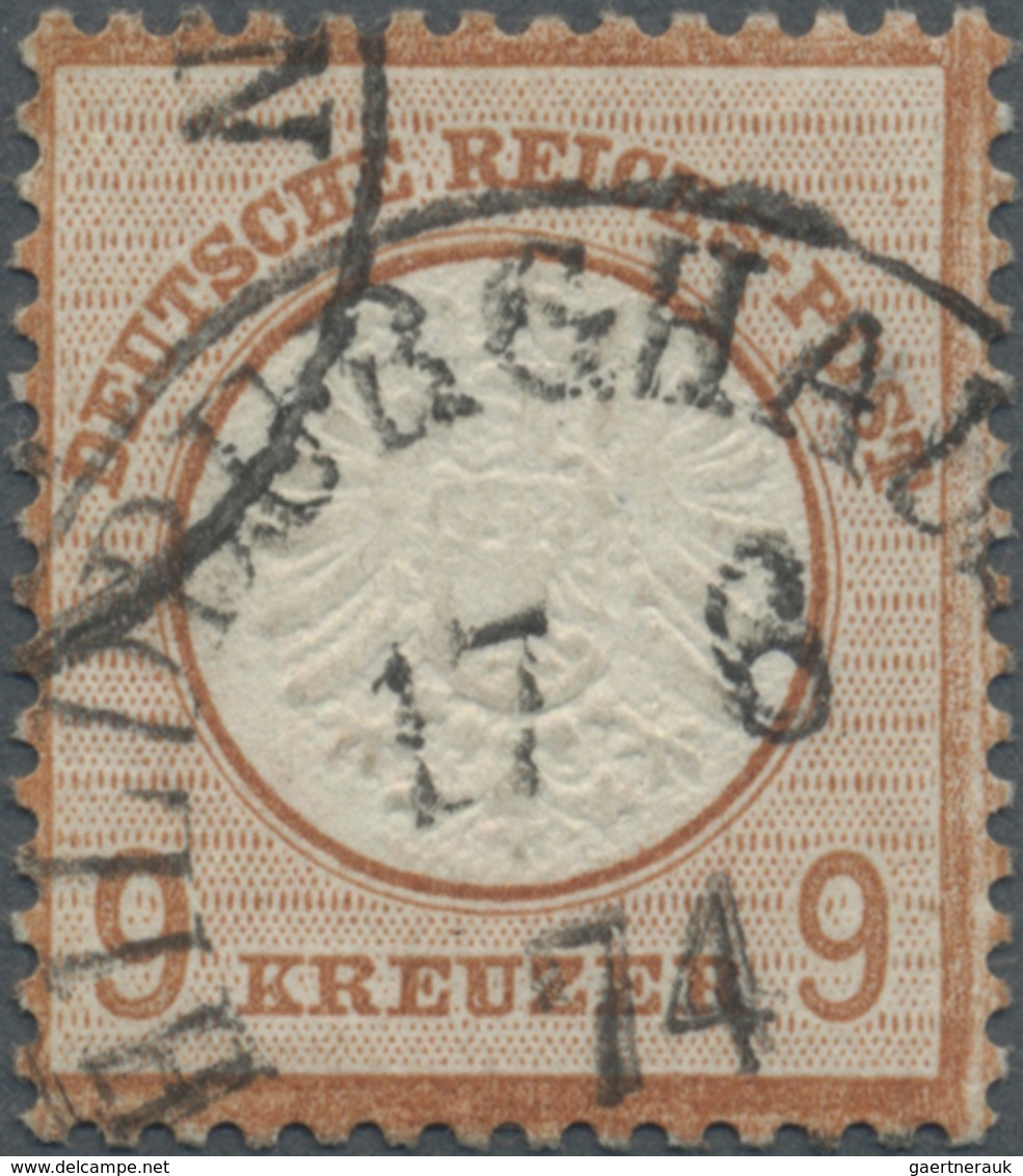 O Deutsches Reich - Brustschild: 1872, 9 Kr. Braun Mit Kleinem Prägeausfall Rechts Am Schild, Sauber G - Neufs