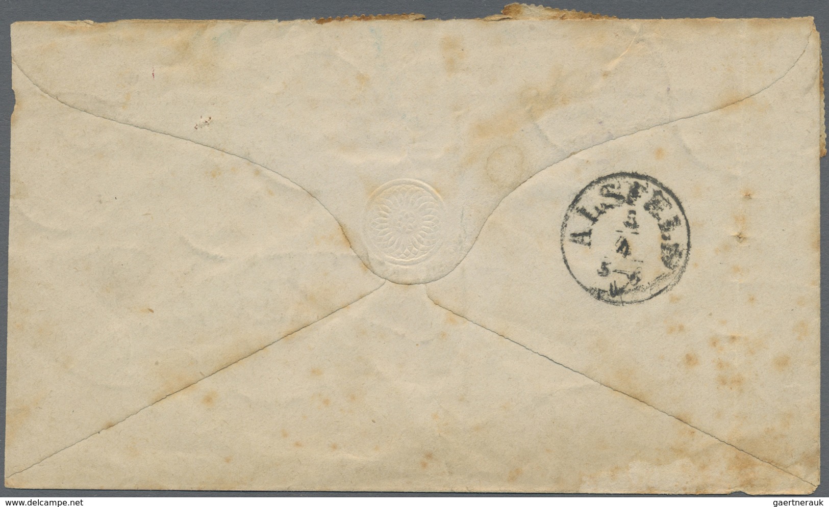 GA Deutsches Reich - Pfennige: 1875, Auslagenbrief In Seltener Währungsmischfrankatur 1 Groschen Ganzsa - Storia Postale