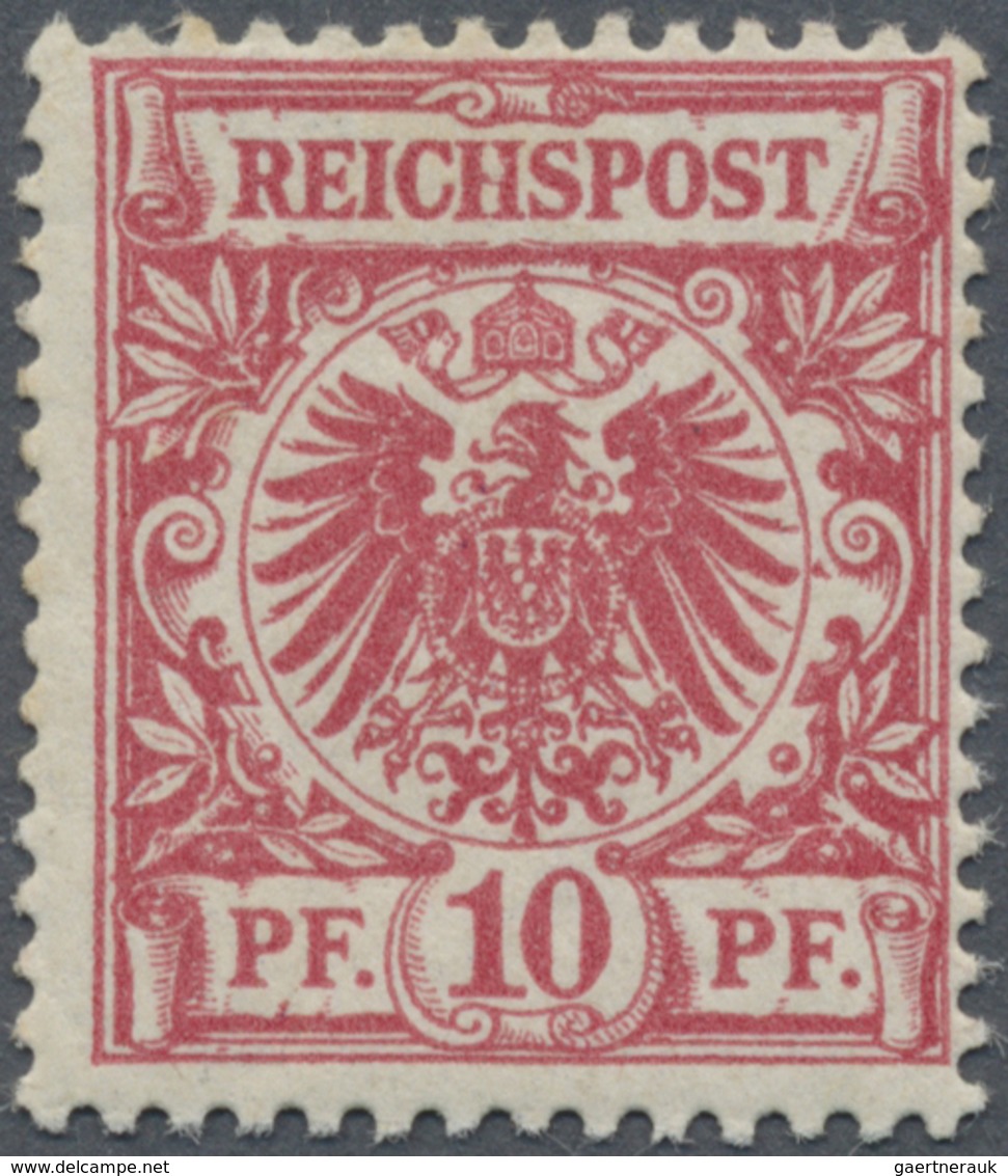 * Deutsches Reich - Krone / Adler: 1893. Krone/Adler 10 Pf In Ca-Farbe, Ungebraucht. FB Jäschke-Lantel - Ungebraucht