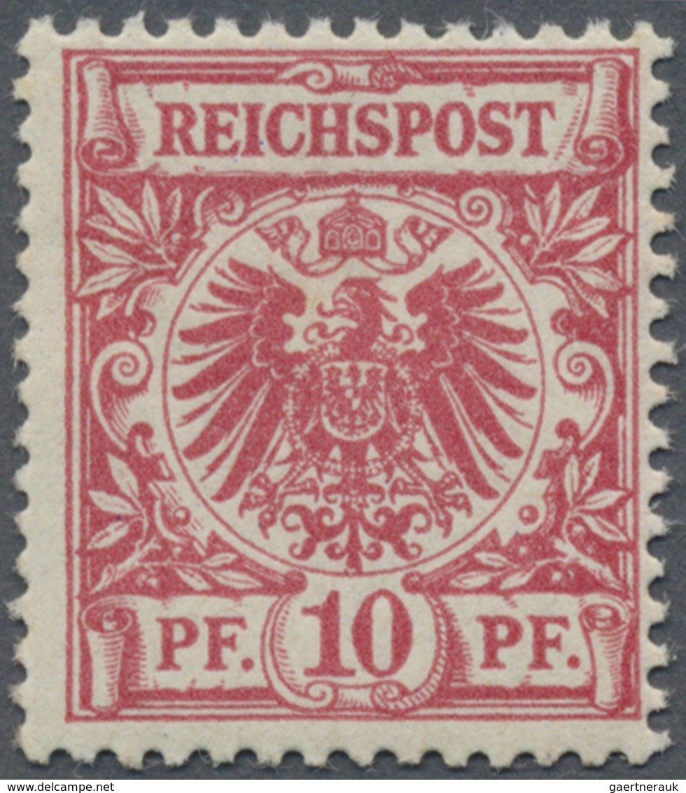 ** Deutsches Reich - Krone / Adler: 1893. Krone/Adler 10 Pf In Ca-Farbe, Postfrisch. FA Jäschke-Lantelm - Ungebraucht