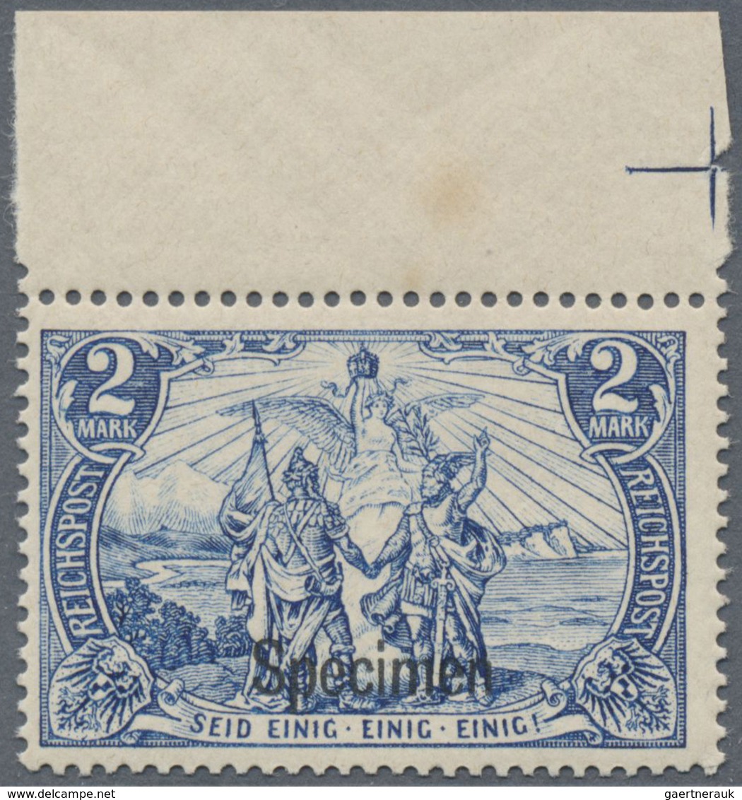 ** Deutsches Reich - Germania: 1900, Germania Reichspost, 2 M Mit Specimen-Aufdruck Vom Oberrand In Feh - Neufs