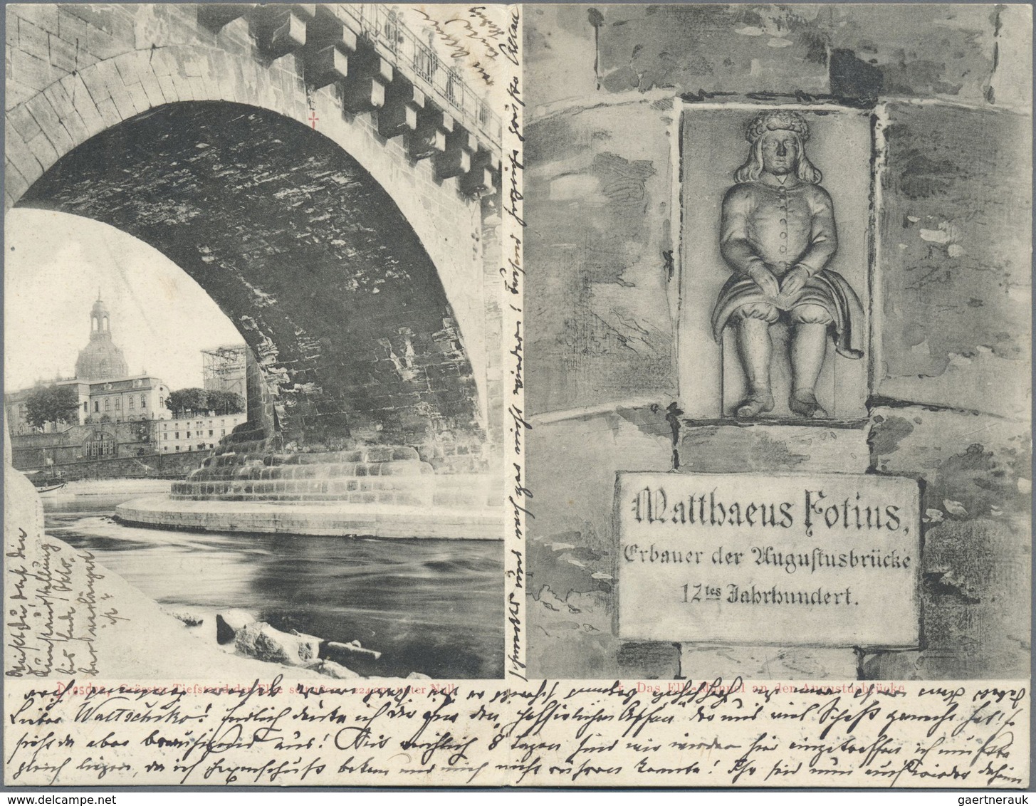 /Br Deutsches Reich - Germania: 1904/1905, Faltkarte Aus Dresden Nach Schloß Tribuswinkel Vorschriftsmäß - Neufs