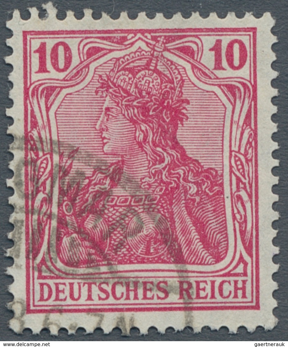 ** Deutsches Reich - Germania: 1918-1920, Germania 10 Pfennig Magenta Und Orangerot, Jeweils Tiefst Gep - Neufs