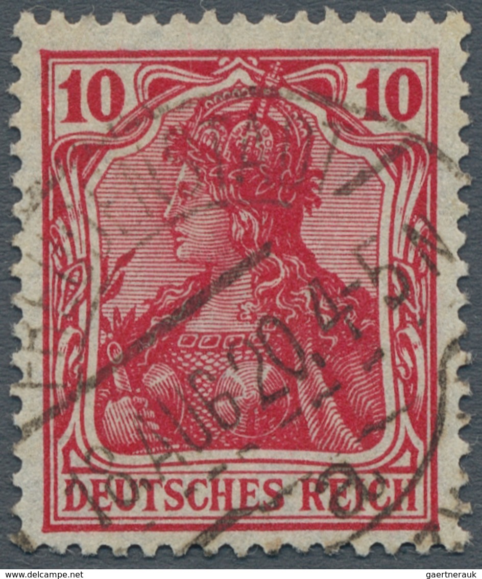 ** Deutsches Reich - Germania: 1918-1920, Germania 10 Pfennig Magenta Und Orangerot, Jeweils Tiefst Gep - Neufs