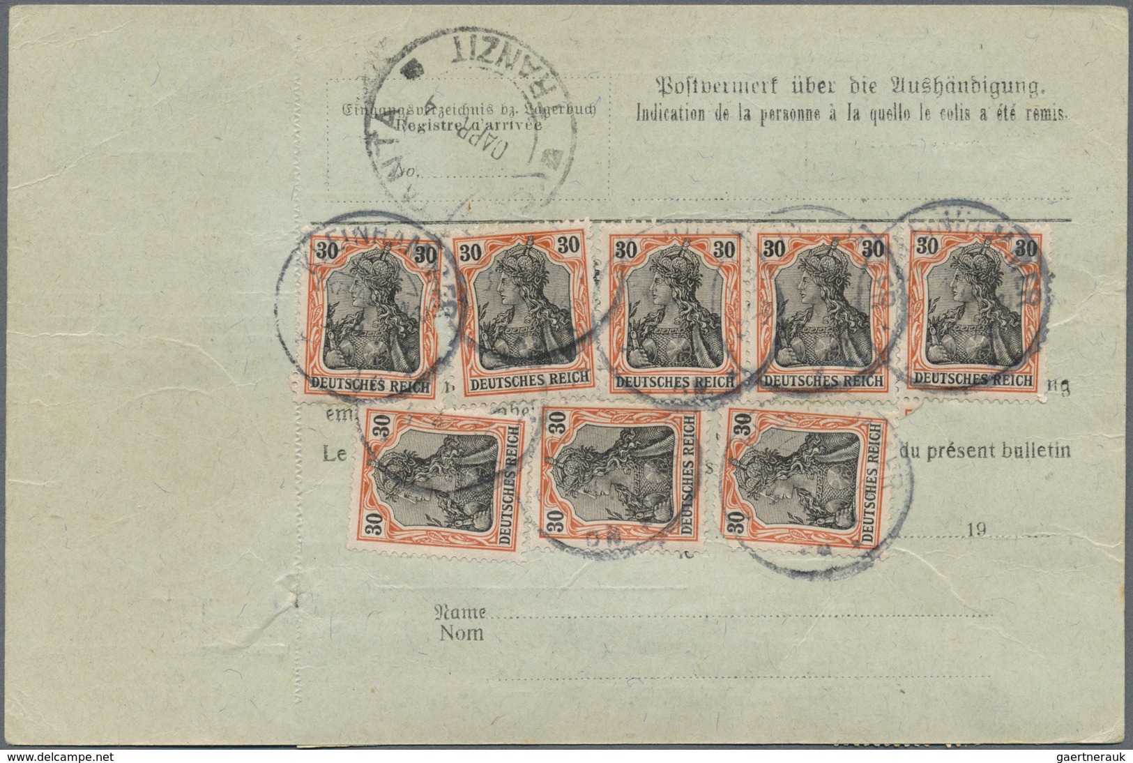 Br Deutsches Reich - Germania: 1905, 30 Pf Germania Friedensdruck, 14 Stück Als Portogerechte Massen-Me - Nuovi