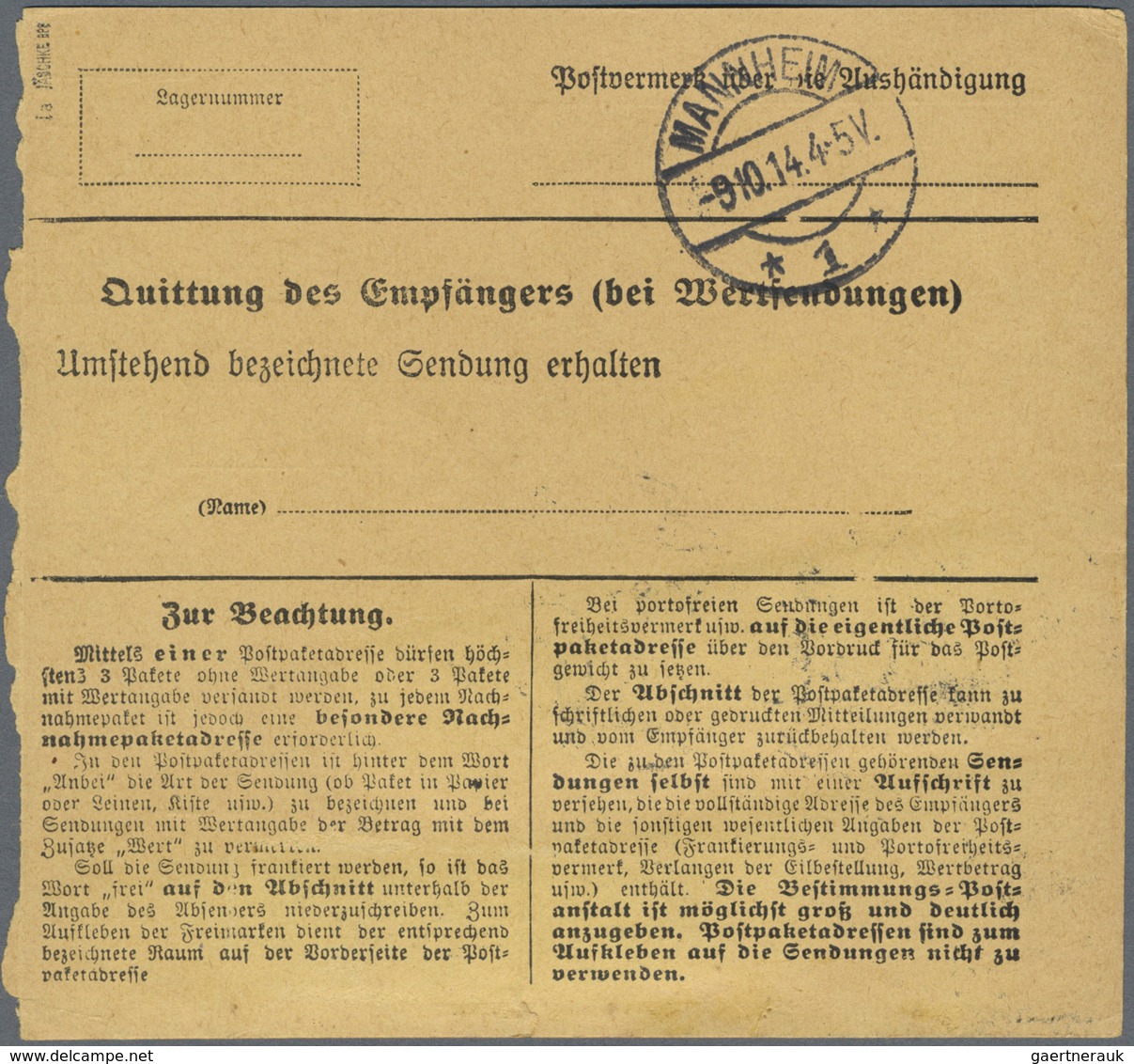 Br Deutsches Reich - Germania: 1911, 60 Pf Rötlichlila, Senkr. Dreierstreifen Als Portogerechte MeF Auf - Nuovi