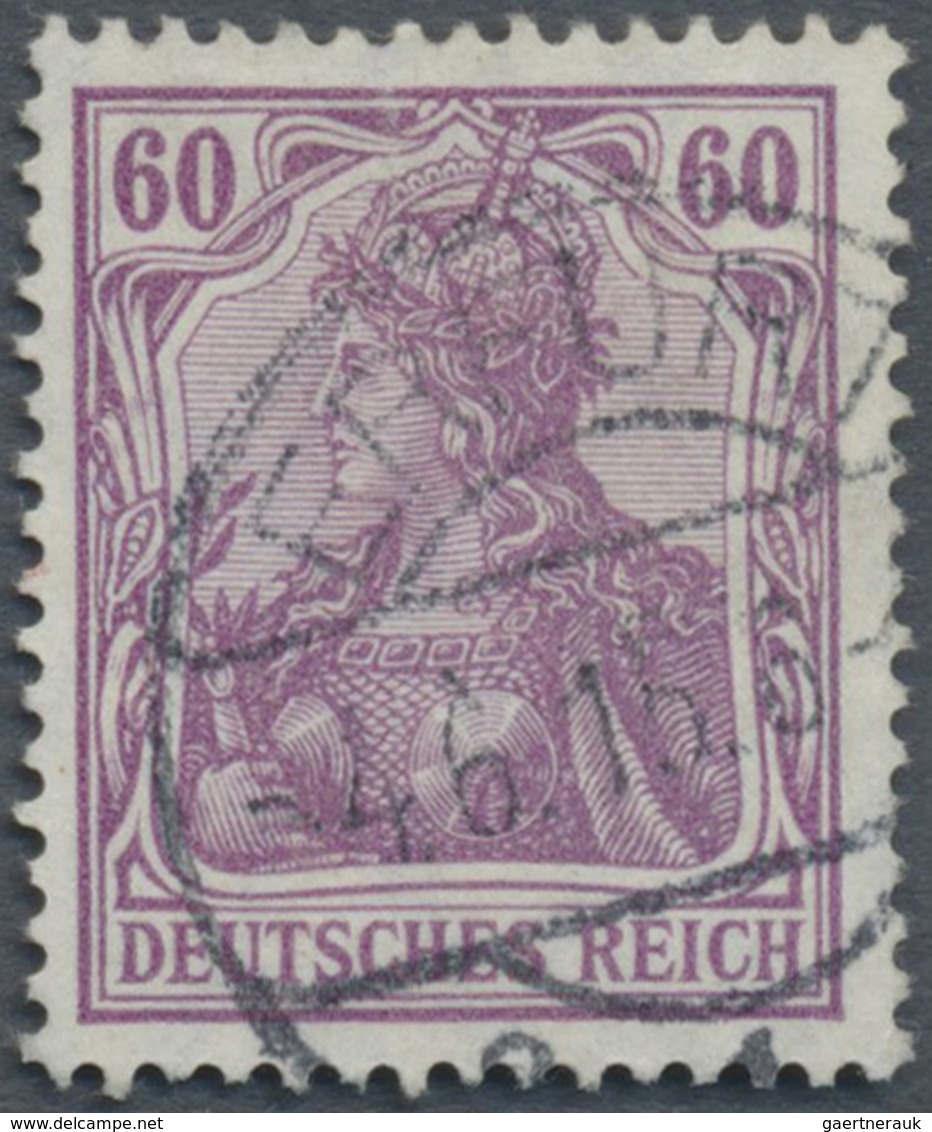 O Deutsches Reich - Germania: 1905, Germania 60 Pfg. Violett, Gestempelt ERFURT 4.6.15, Lt. Fotoattest - Neufs