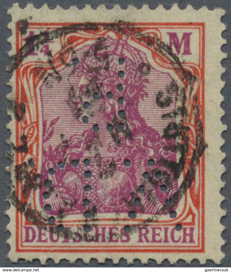 O Deutsches Reich - Inflation: 1920: 1 1/4 M. Vierpass-WZ, Mit Lochung "V.D.P.", Doppelt Signiert Dünt - Lettres & Documents