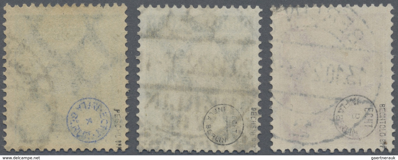 O Deutsches Reich - Inflation: 1922, 5 Pfg. - 15 Pfg. Ziffernzeichnung, WZ Waffeln, Gestempelt, 15 Pfg - Lettres & Documents