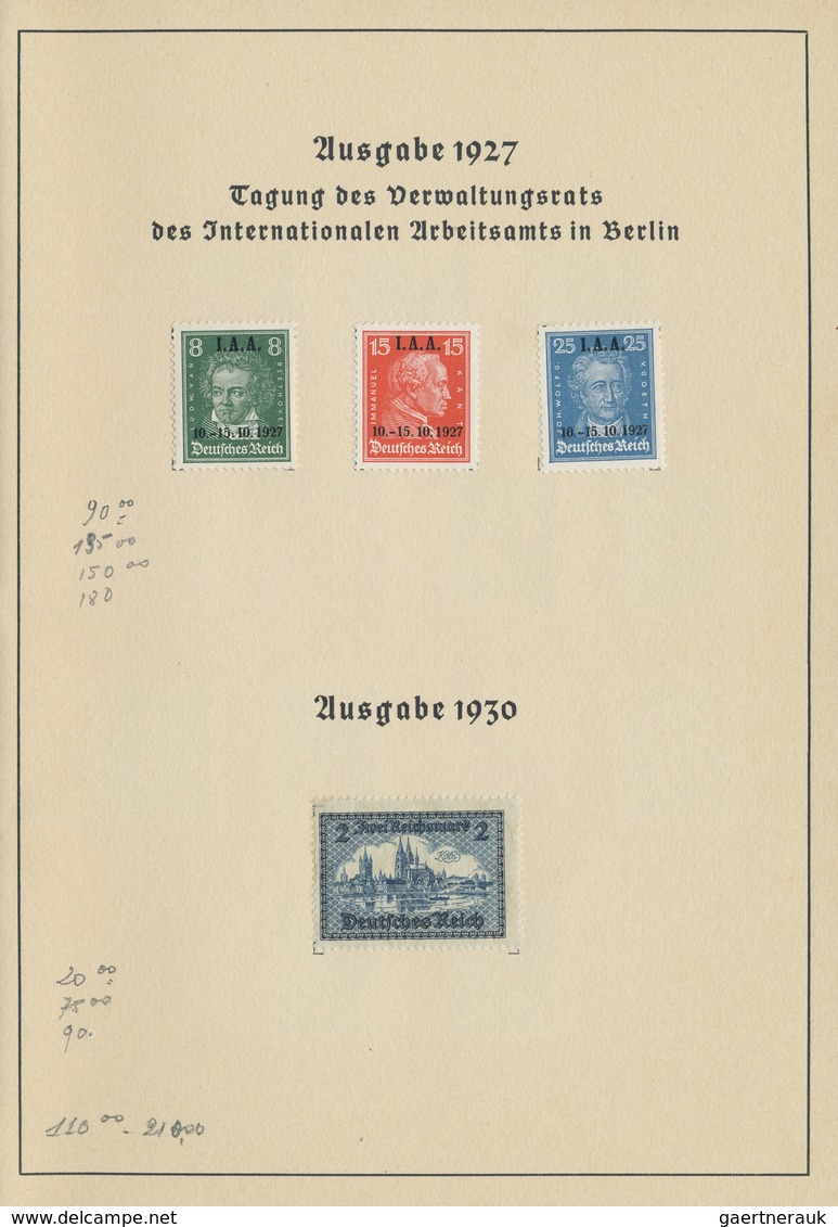 * Deutsches Reich - Weimar: 1925/1932. Offizielles DR-Geschenkheft "Überreicht von der deutschen Abord