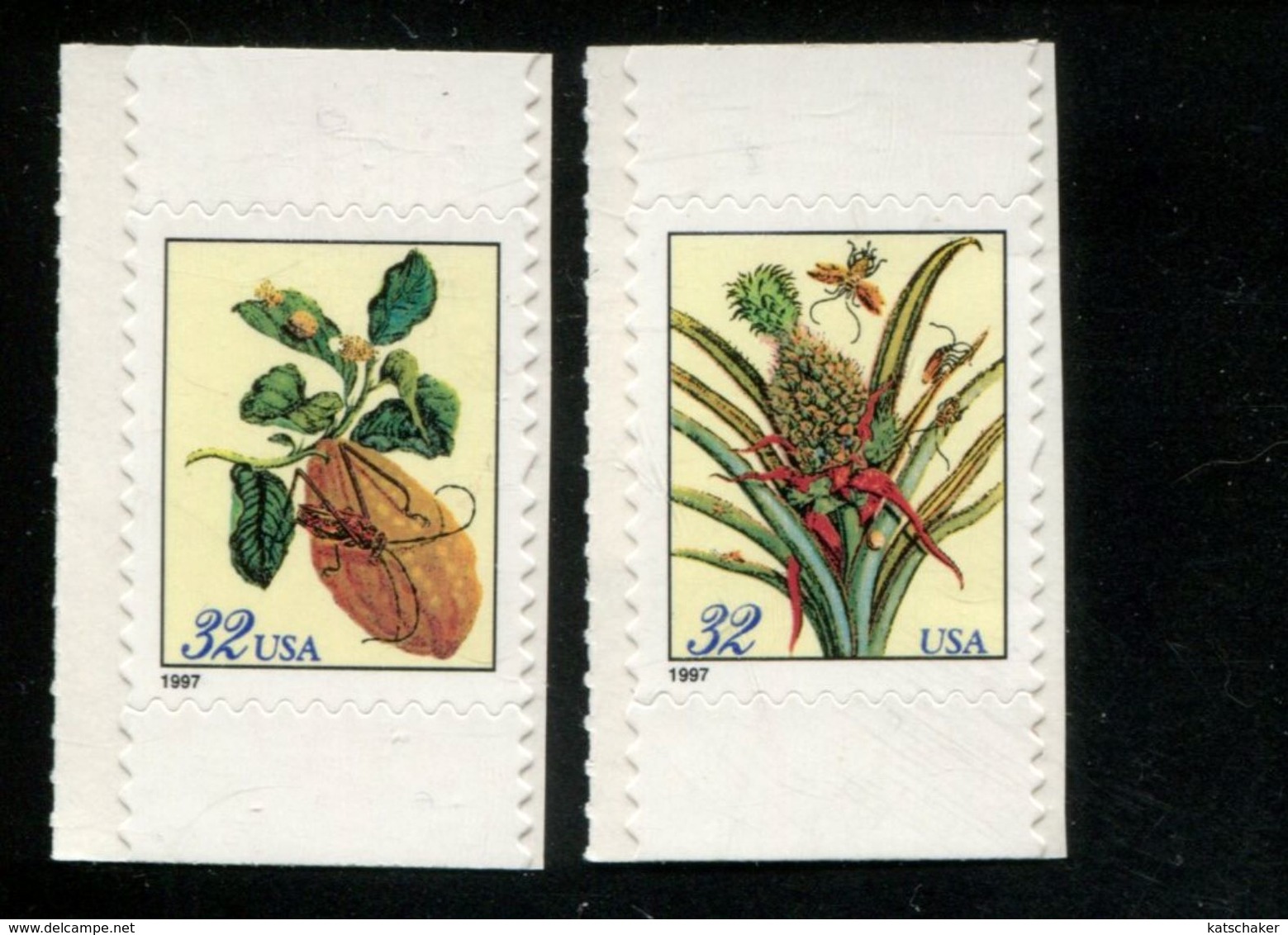 520369630 USA 1997 ** MNH SCOTT 3128A 3129A FLORA - Neufs