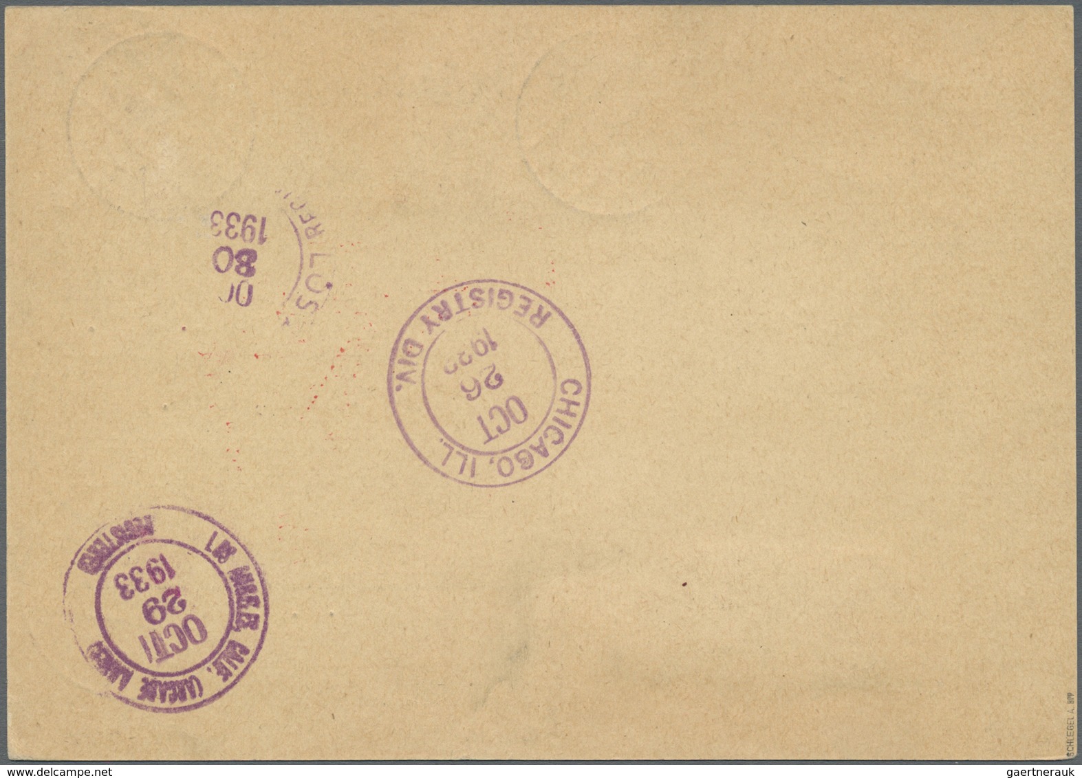 Br Deutsches Reich - 3. Reich: 1933, "Fahrt Zur Weltausstellung" ZEPPELIN-R-Karte (Chicago-Fahrt) Aus K - Unused Stamps