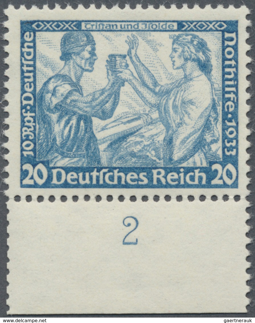 ** Deutsches Reich - 3. Reich: 1933, Taufrisches Perfekt Zentriertes 20 Pfg. Unterrandstück In Der Selt - Neufs