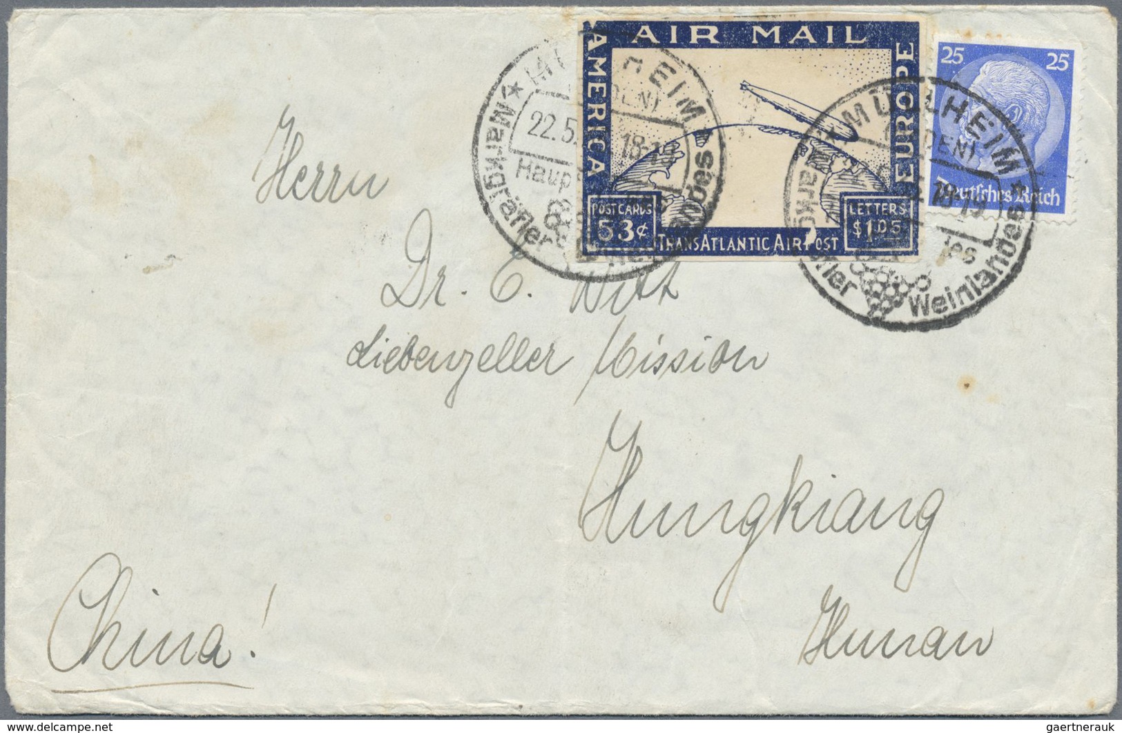 Br Deutsches Reich - 3. Reich: 1933, 25 Pfg. Hindenburg Mit Stempel "MÜHLHEIM (BADEN) 22.5.35" Auf Brie - Ongebruikt