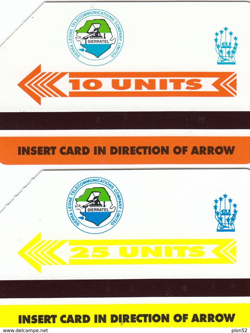 11545- N°. 5 PHONE CARD SIERRA LEONE - ORCHIDEE-FIORI - USATE - Sierra Leone