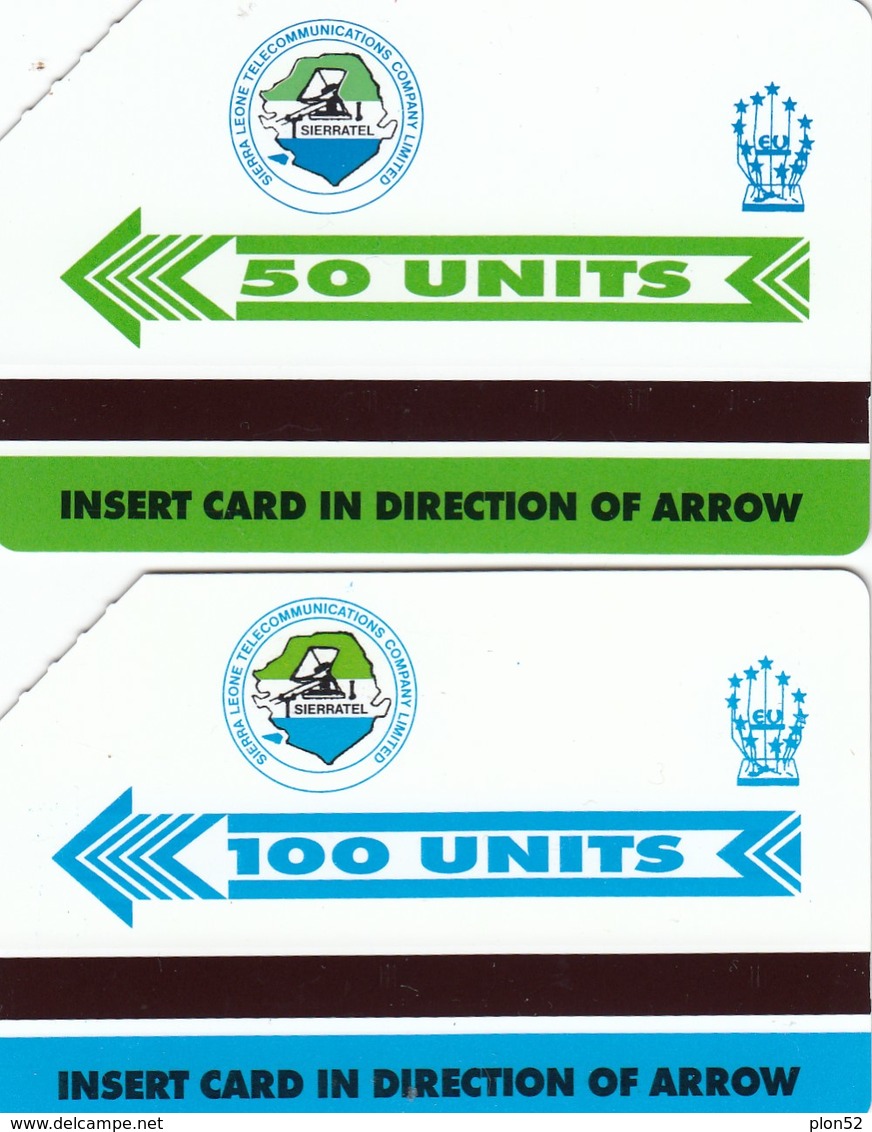 11545- N°. 5 PHONE CARD SIERRA LEONE - ORCHIDEE-FIORI - USATE - Sierra Leone