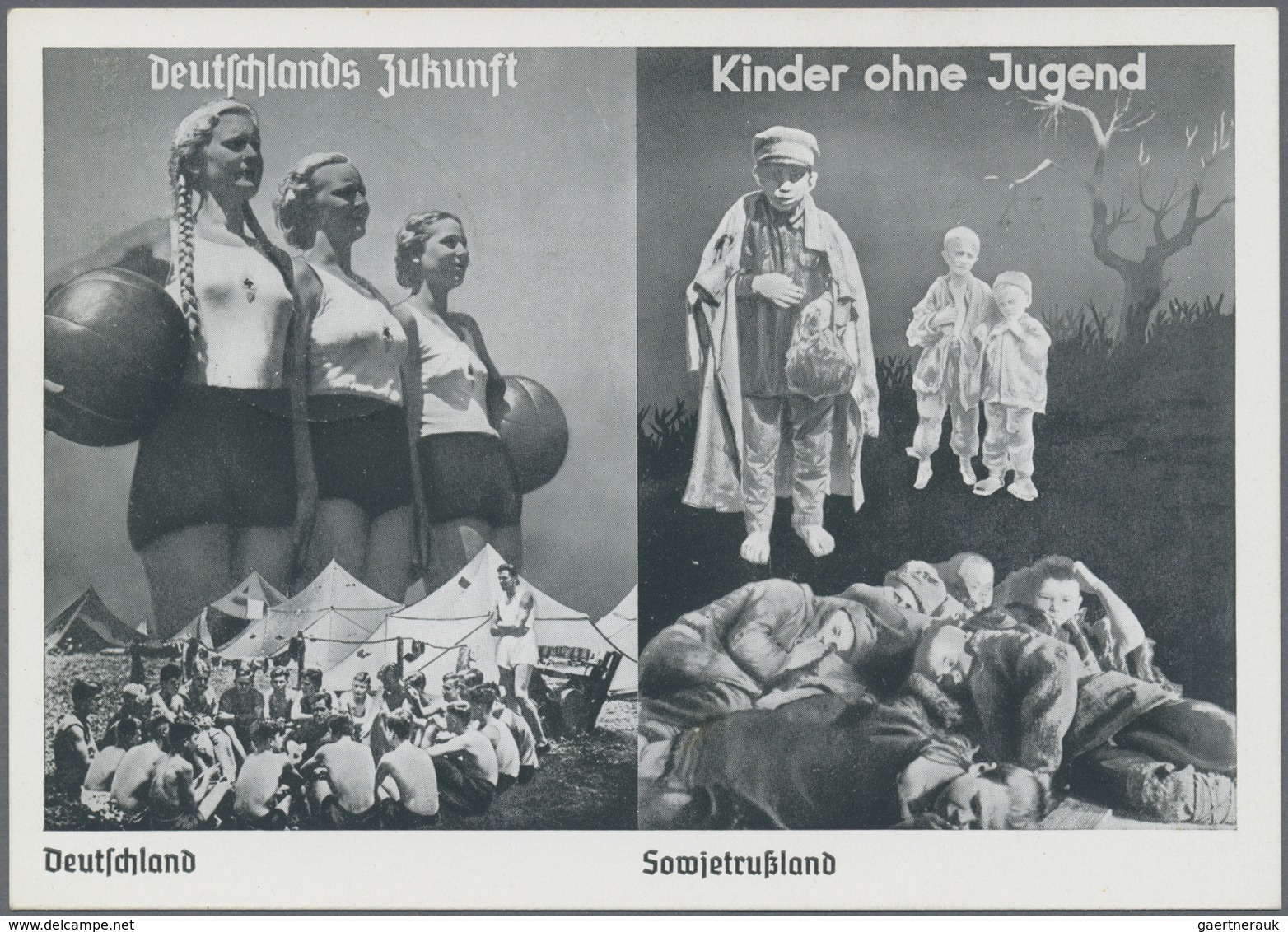 Deutsches Reich - 3. Reich: 1937, 8+4 Pf Und 5+3 Pf Winterhilfswerk Auf Propaganda-Karte, Entwertet - Nuovi