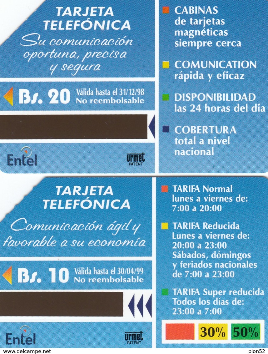 11546- N°. 5 TARJETA TELEFONICA BOLIVIA - USATE - Bolivië