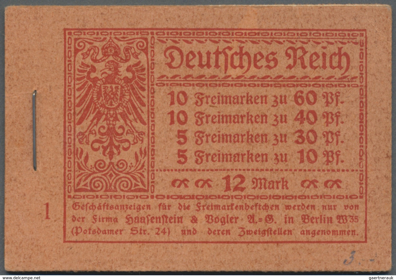 O Deutsches Reich - Markenheftchen: 1921, Markenheftchen Germania/Ziffern Kpl. Gestempelt, Selten!. Ge - Markenheftchen