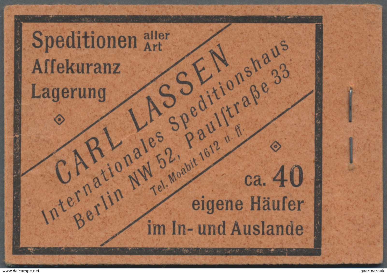 O Deutsches Reich - Markenheftchen: 1921, Markenheftchen Germania/Ziffern Kpl. Gestempelt, Selten!. Ge - Libretti