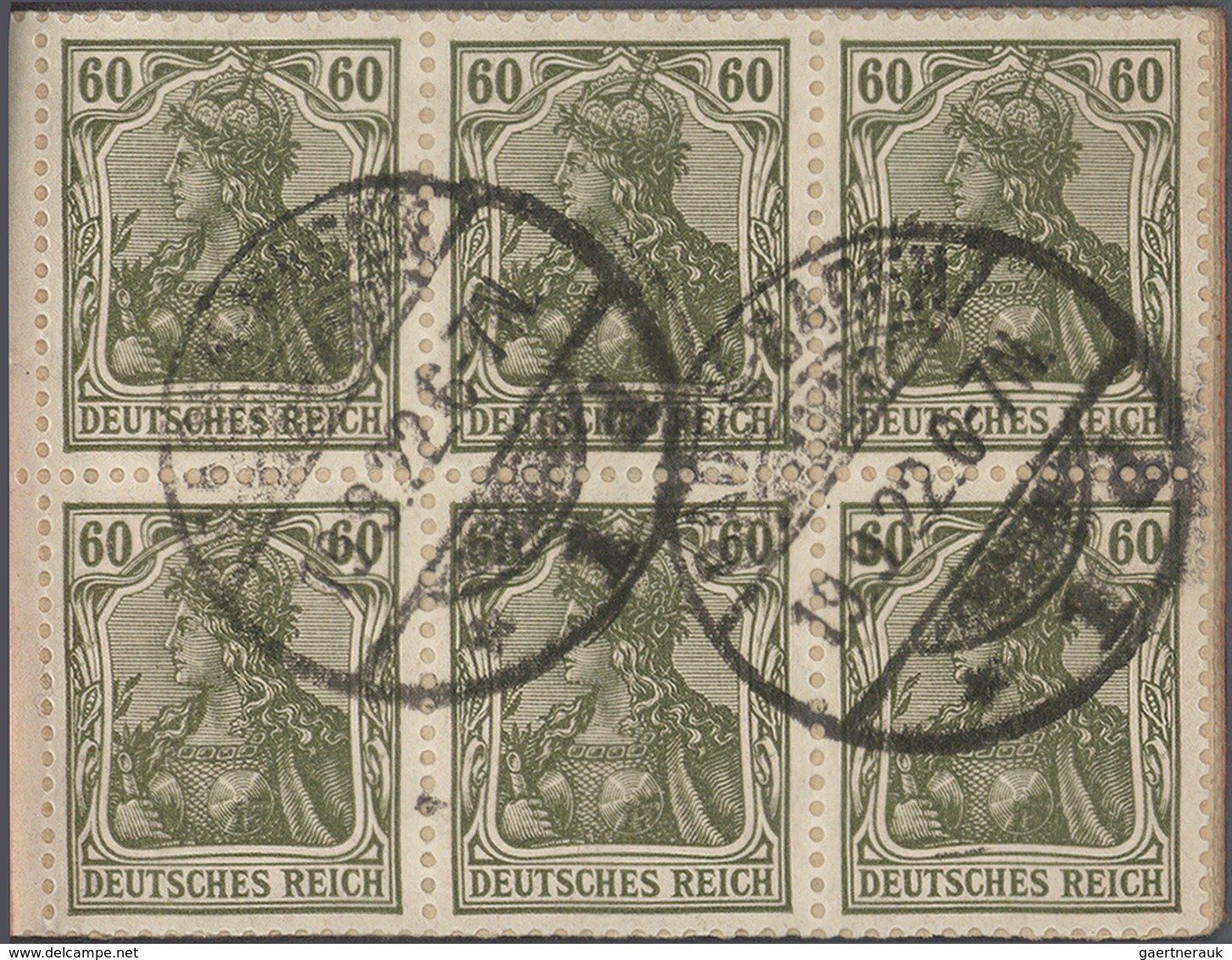 O Deutsches Reich - Markenheftchen: 1921, Markenheftchen Germania/Ziffern Kpl. Gestempelt, Selten!. Ge - Libretti