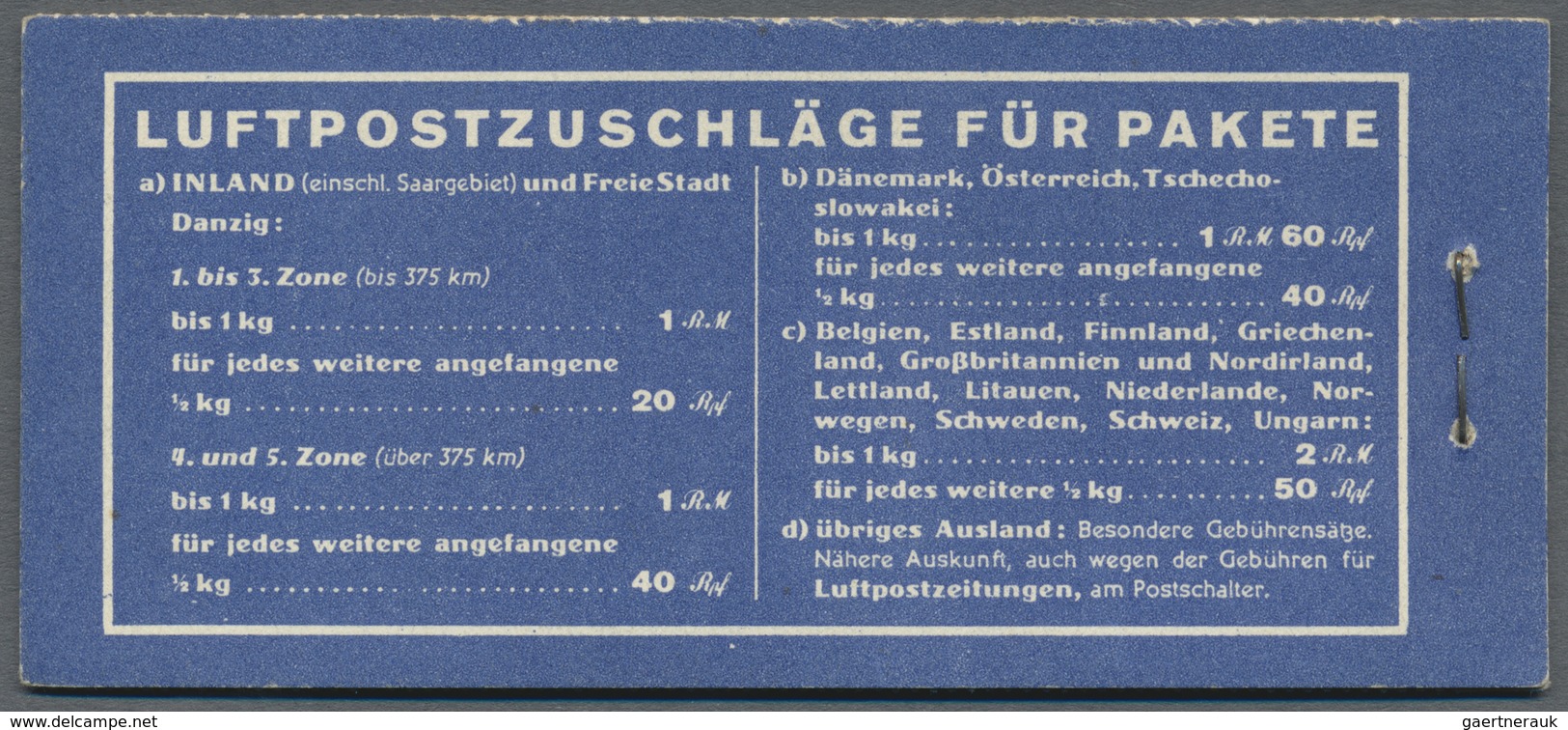 ** Deutsches Reich - Markenheftchen: 1931, 2 Mark Flugpost Markenheftchen "20.1" Postfrisch Mit Heftche - Libretti