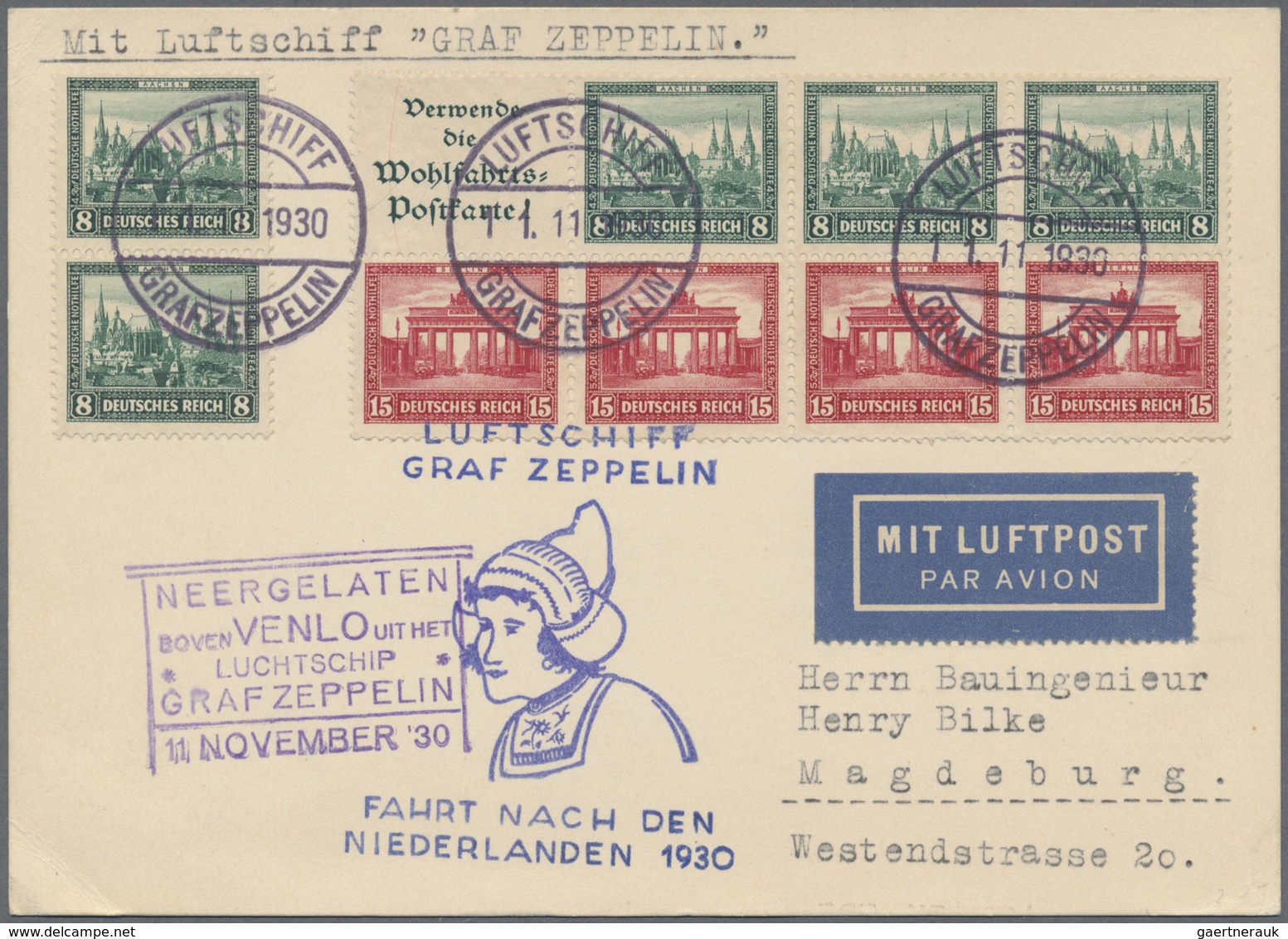 Br Deutsches Reich - Markenheftchenblätter: 1930, Nothilfe 1930 Heftchenblatt Nr. 60 Ohne Rand Mit Port - Markenheftchen