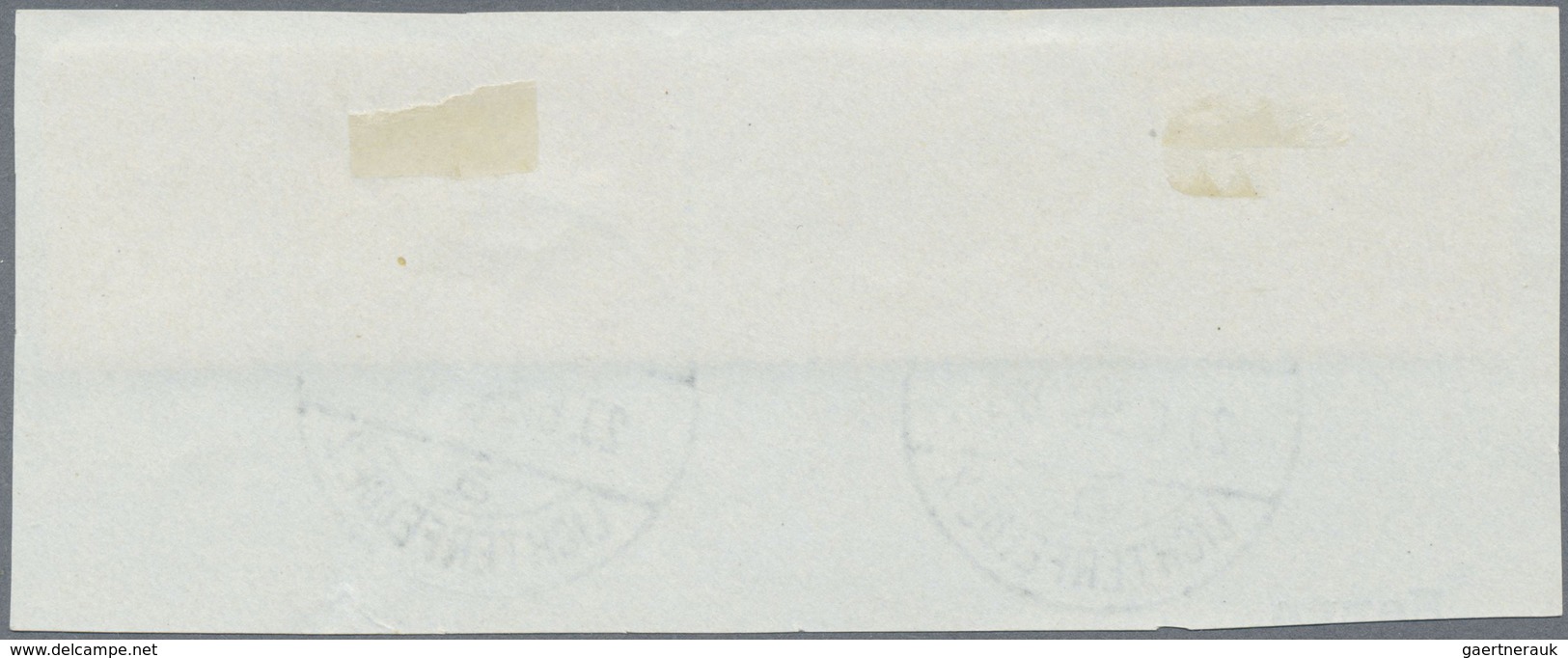 O/Brfst Deutsches Reich - Zusammendrucke: S 114 - W 58 Gestempelt/Briefstück, "Wagner" Als Kpl. Tadellose Zu - Se-Tenant