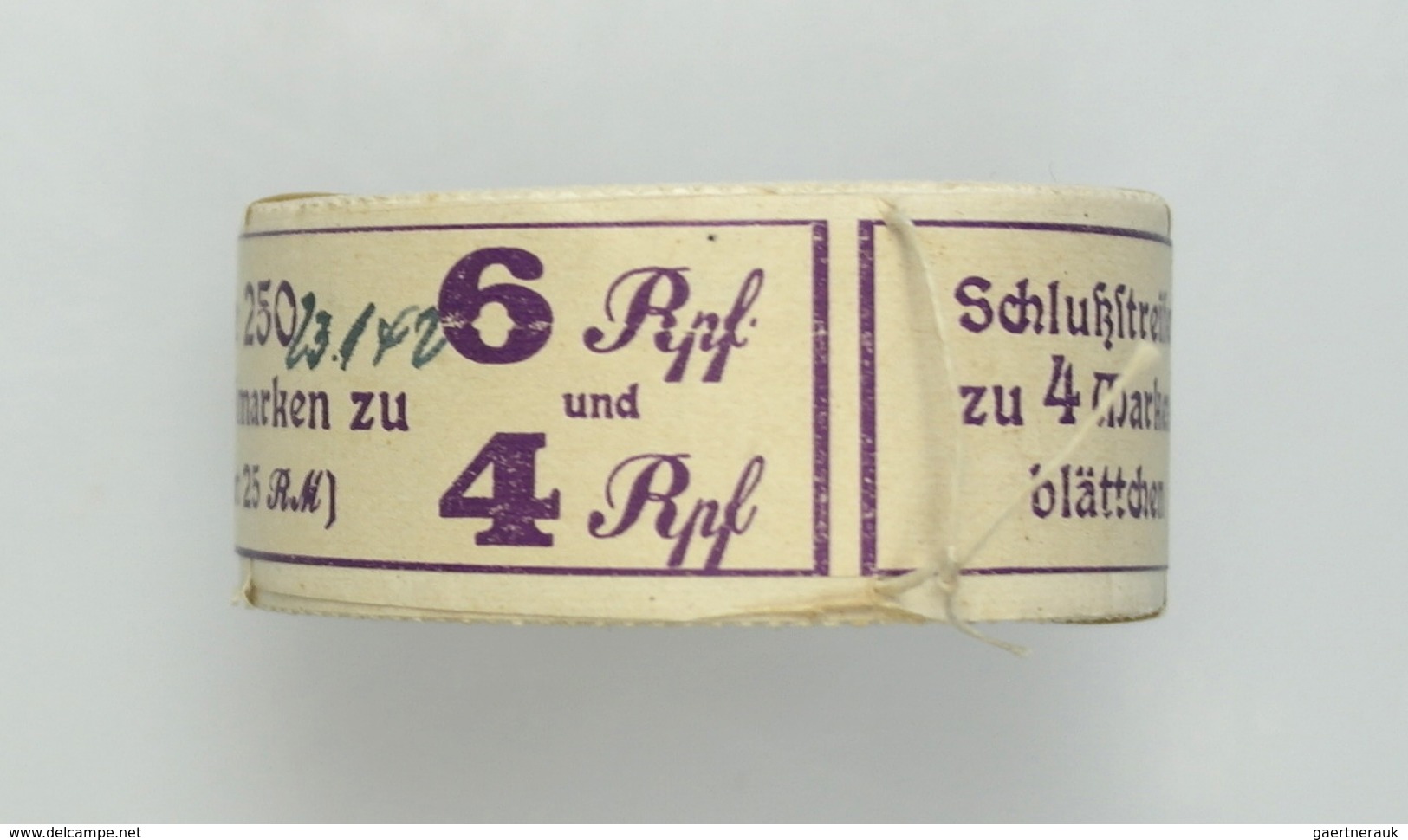 ** Deutsches Reich - Rollenmarken: 1941, 6+4 Pfg. Hitler Zusammendrucke Aus Automatenrollen, Komplette - Zusammendrucke
