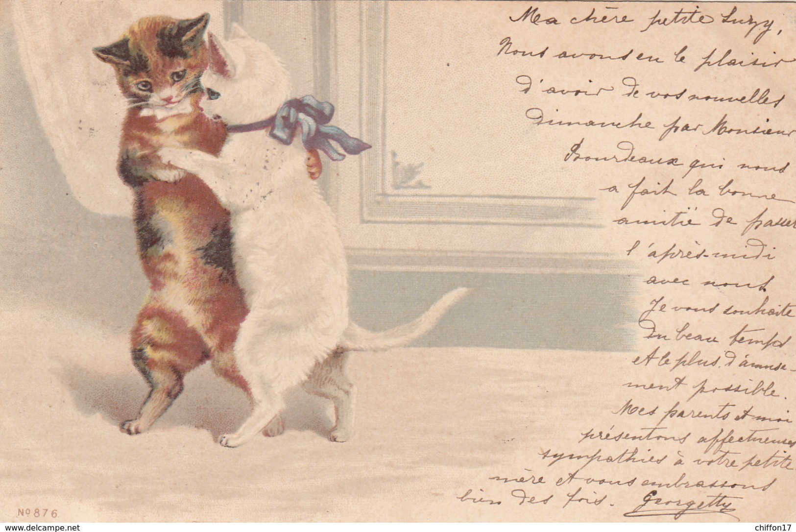 CPA CHATS Qui Dansent    1901 - Katzen
