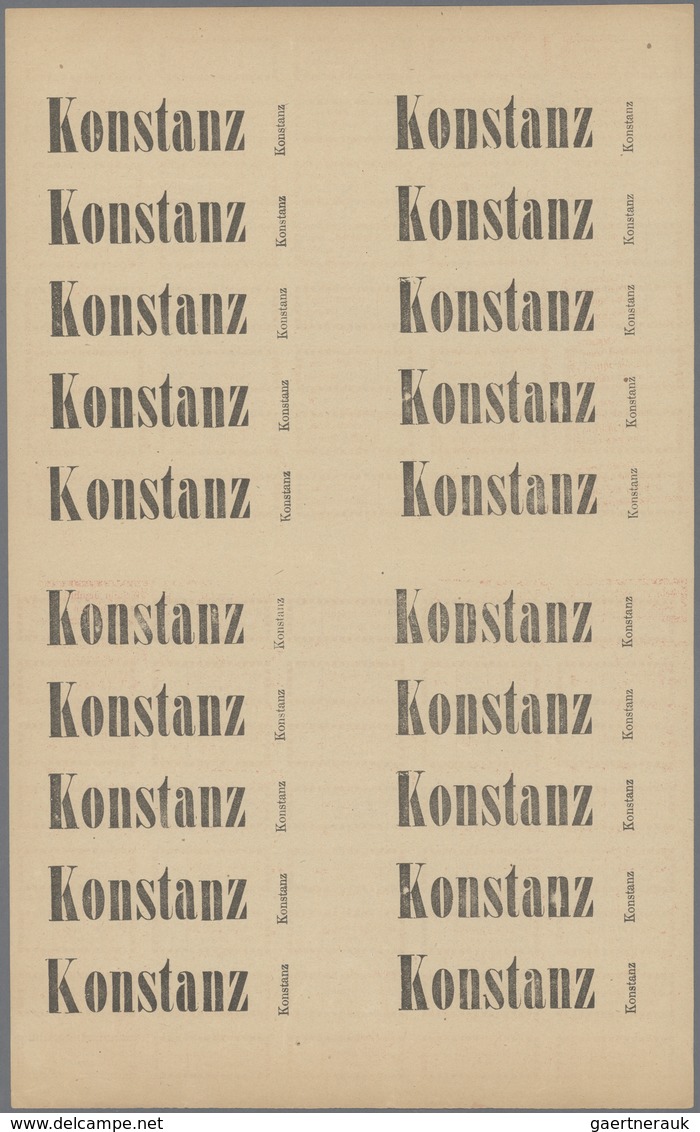 (*) Deutsches Reich - Lokalausgaben 1918/23: Halle (Saale) OPD: 1923, Gebührenzettel In Karmin Bzw. Bräu - Storia Postale