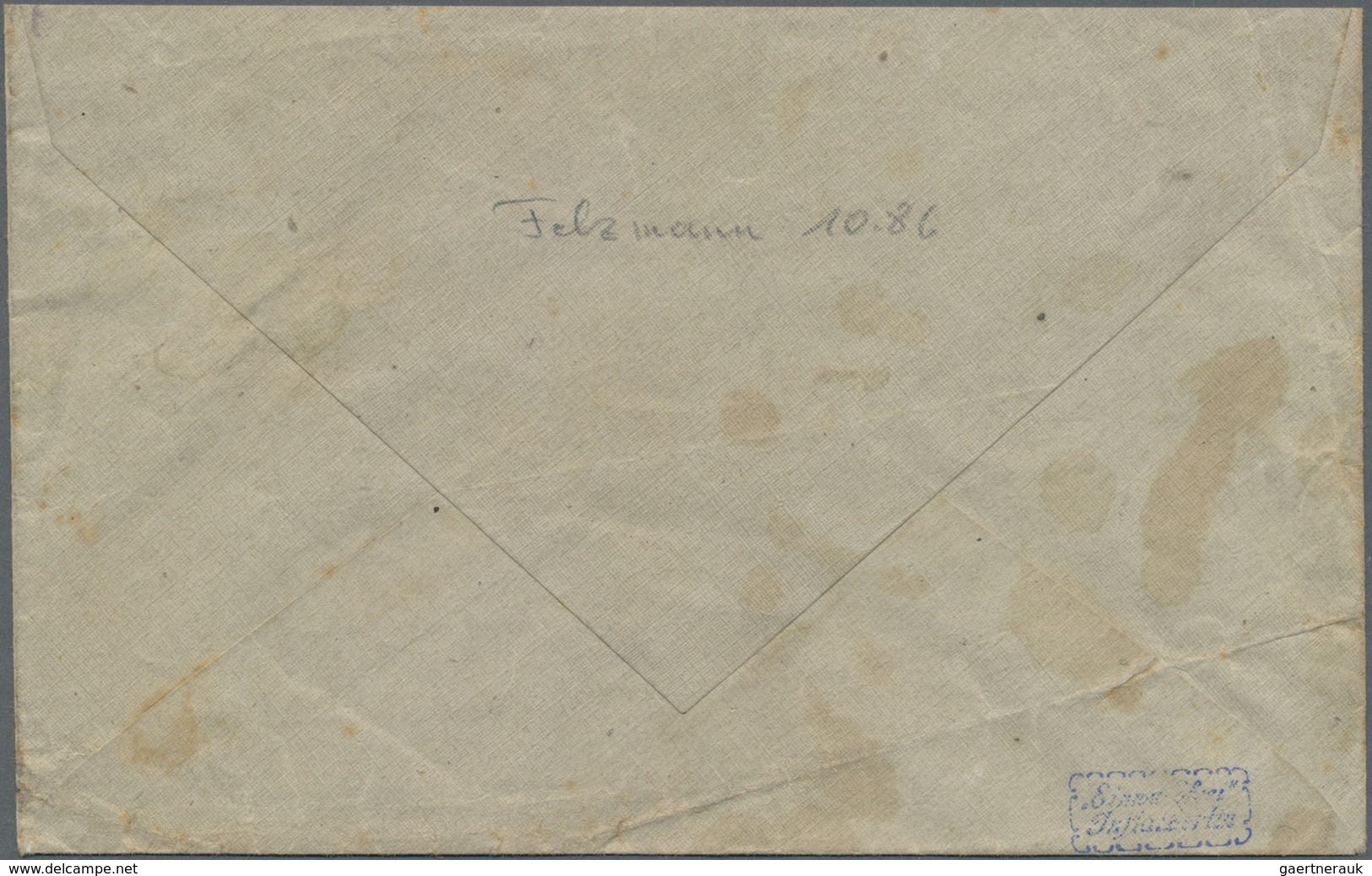 Br Deutsches Reich - Lokalausgaben 1918/23: SCHLIERSEE: 1923, Postsackverschlußzettel Mit Eindruck "K.B - Briefe U. Dokumente