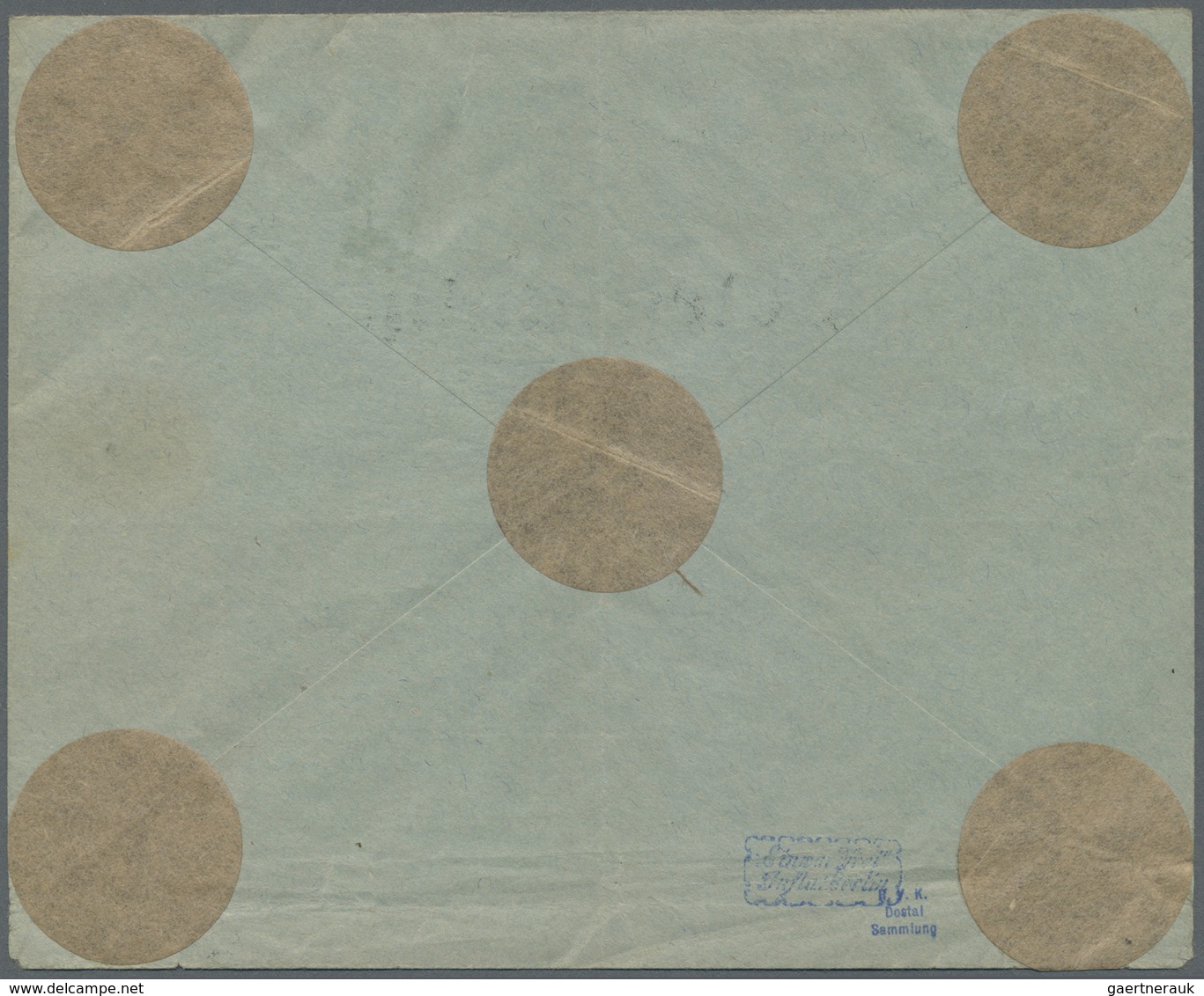Br Deutsches Reich - Lokalausgaben 1918/23: SCHLIERSEE: 1923, Postsackverschlußzettel "K.B. Postmat" Al - Storia Postale