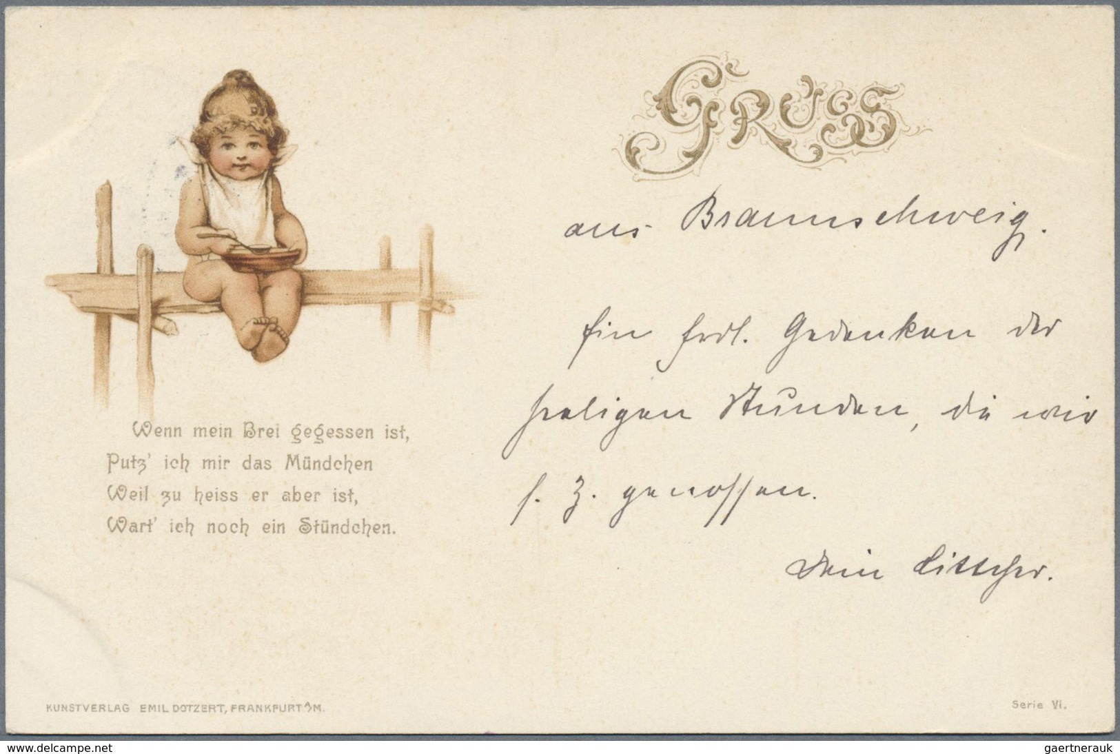 Deutsches Reich - Privatpost (Stadtpost): BRAUNSCHWEIG: 1898/1900, 4 gelaufene Ansichtskarten, davon