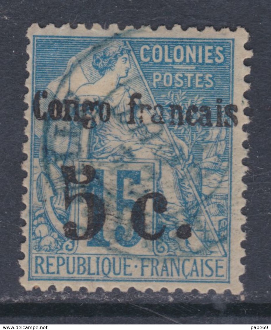 Congo N° 2 O Timbres Des Colonies Françaises Surchargés : 5 C. Sur 15 C., Oblitération Légère Sinon TB - Gebraucht