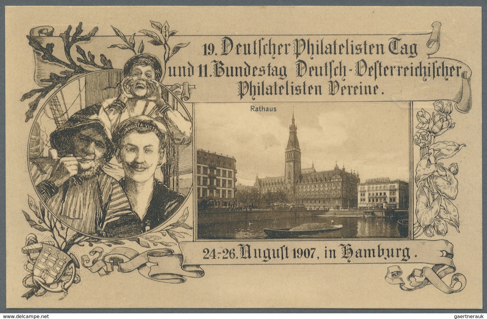 GA Deutsches Reich - Privatganzsachen: 1907, Lot Von 15 Privat-Postkarten 5 Pf Germania "19. Dt. Philat - Sonstige & Ohne Zuordnung